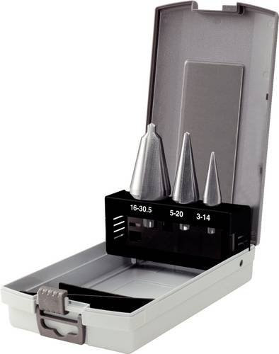 KS Tools HSS TiN Blechschälbohrer-Satz aus Stahl in Silber, 4-teilig - Bild 1