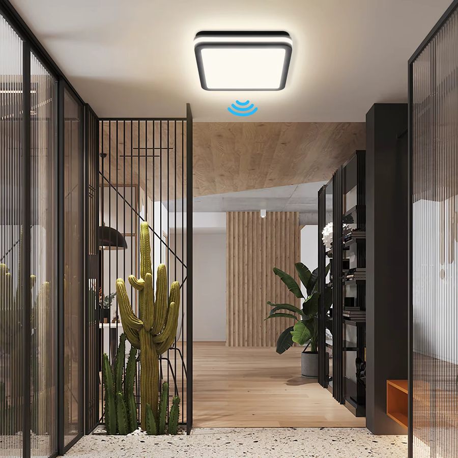 Oraymin LED-Deckenleuchte mit Bewegungsmelder, IP54, neutralweißes Licht, 4000 K, ideal für Flur, Balkon und Lagerung - Bild 5