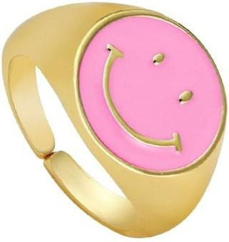 YIRAN Jewelry Ringe, Mehrfarbige Emaille, Messing, Bunt, Unisex - Bild 1