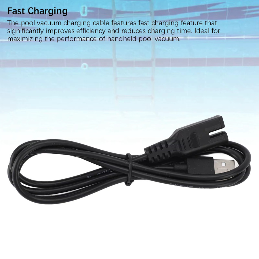USB-C Ladekabel aus PVC in Schwarz für Pool-Staubsauger Modelle 28620 28620E CL1704 - Bild 3