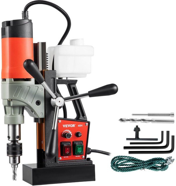 Buying Solutions MB Magnetbohrmaschine in Rot mit 1200W Leistung, 40mm Bohrdurchmesser und variabler Geschwindigkeit bis 580 U/min - Bild 1