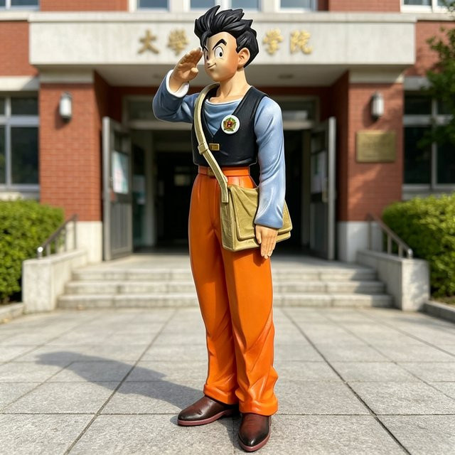 Bandai Dragon Ball Gohan in Schuluniform, Actionfigur, Kunststoff - Bild 1