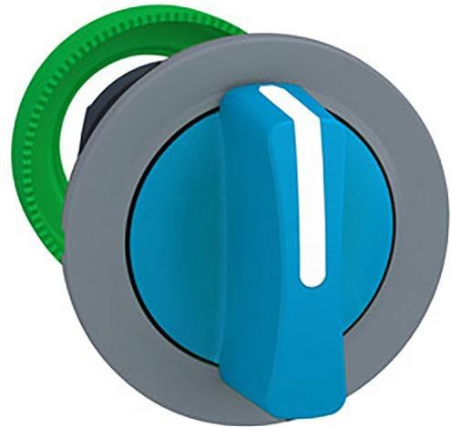 Schneider Electric ZB5FD506C0 Wahlschalter-Frontelement aus Kunststoff in Blau und Grau, bündig montiert - Bild 1