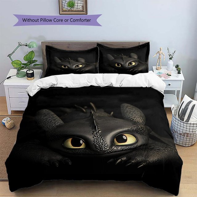 Bettwäscheset CSQ Eleven mit Bettbezug und Kissenbezug in Schwarz, weiches Design mit Grafik-Motiv, B/H: 200 x 200 cm - Bild 1