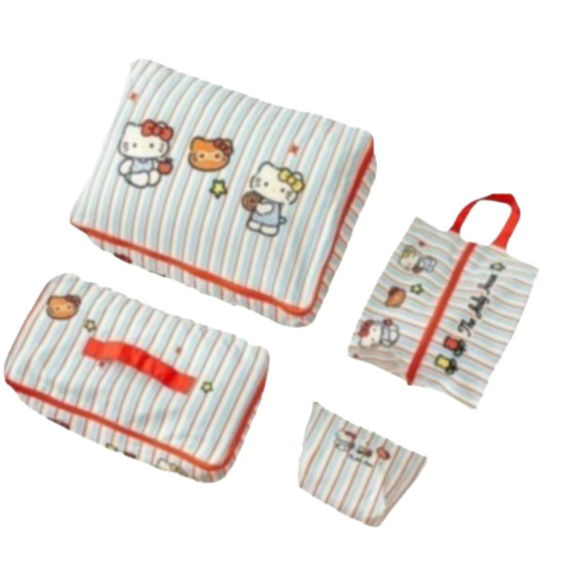 TAKARA TOMY Hello Kitty Reise-Aufbewahrungstaschen, wasserdichte Organizer-Taschen für Kleidung und Schuhe, Mehrfarbig - Bild 3