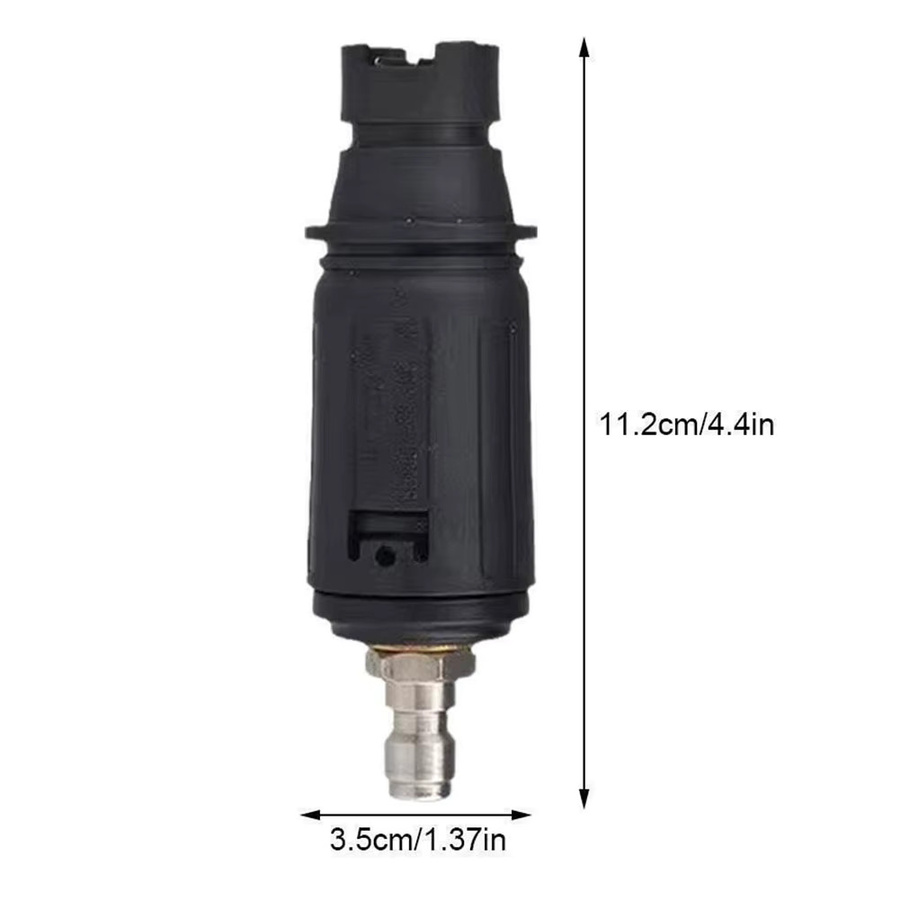 DAZZLEEX Turbo Düse für Hochdruckreiniger mit 1/4 Winkel und rotierender Spray Spitze in Schwarz - Bild 3
