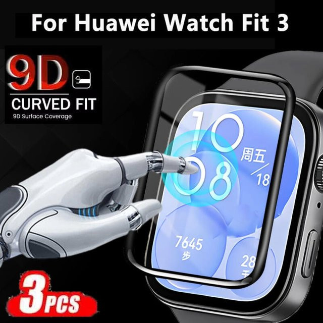 Displayschutzfolien Huawei Watch Fit 3, Silikon, transparent, Unisex - Bild 1