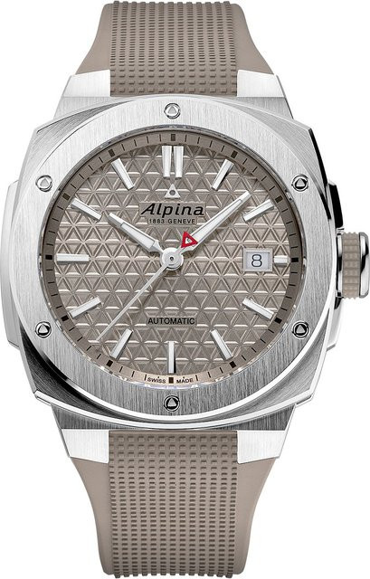 Alpina Herrenuhr Automatik, Edelstahl, 41 mm, Silikon, 20 ATM - Bild 1