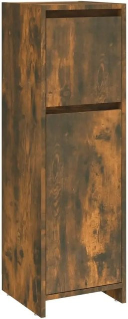 vidaXL Badezimmerschrank Räuchereiche Braun aus Holzwerkstoff B/T/H: 30 x 30 x 95 cm - Bild 1