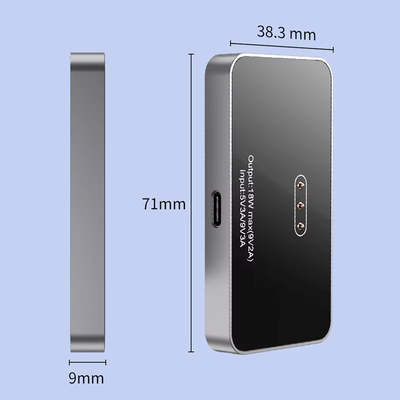 luxuglow 18W Schnellladegerät aus Aluminiumlegierung, kabelloses magnetisches Ladegerät für iPad Pro 11, 12 und 13 Zoll - Bild 3