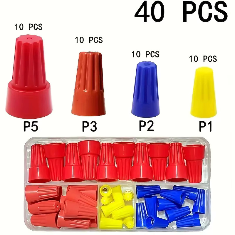40-teiliges Schnellverbinder-Set mit Federabdeckungsklemmen aus Edelstahl in bunter Ausführung inklusive Aufbewahrungsbox - Bild 3