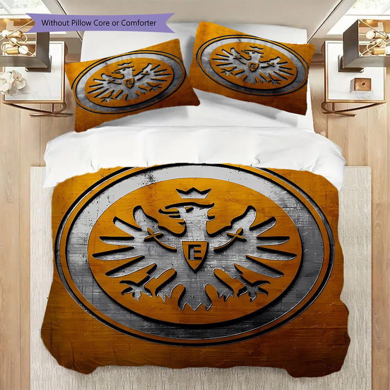 Manus Home Eintracht Frankfurt Bettwäsche Set Weiß, 1 Bettbezug und 2 Kissenbezüge, Breite: 135 cm, Länge: 200 cm - Bild 9