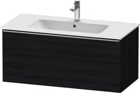 Duravit Waschtischunterschrank D-Neo wandhängend in Schwarz, B: 101 cm, T: 46,2 cm, H: 44 cm - Bild 1