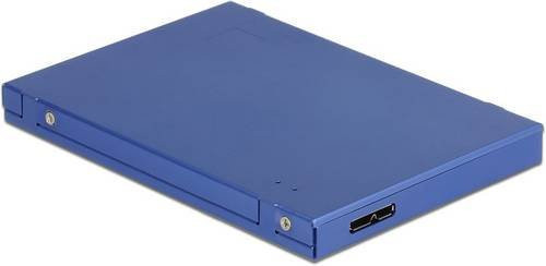 Delock 62731 Schnittstellen-Konverter Micro USB auf M2 und mSATA in Blau - Bild 1