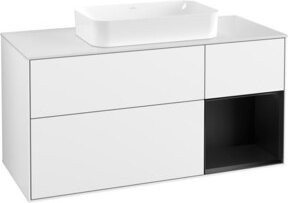 V&B Waschtischunterschrank Finion in Weiß lackiert, B/T: 120 x 60 cm - Bild 1