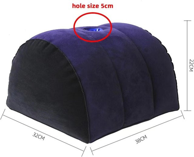 Toughage Multifunktionskissen Cosy Homes Aufblasbares Dreieckiges Luftkissen zur Positionsunterstützung in Blau - Bild 1