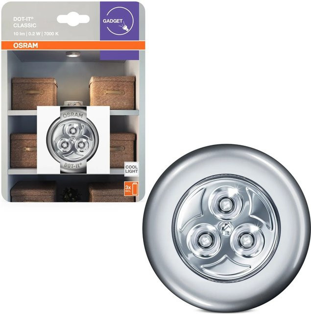 Osram LED-Nachtlicht DOT-it Classic Silber Kaltweiß mit Touch-Funktion - Bild 2