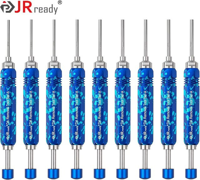 JRready Terminal Extractor Tool in Blau für HARTING, TE&, Molex, Delphi Weatherpack und Amphenol RT360 Steckverbinder - Bild 1