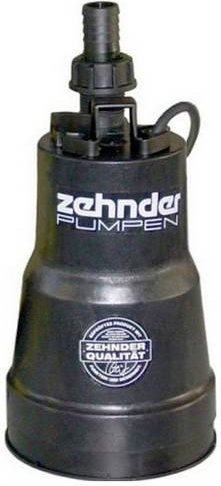 Zehnder Pumpen 13187 Flachsaugende Tauchpumpe in Schwarz mit 5500 l/h und 7m Förderhöhe - Bild 1