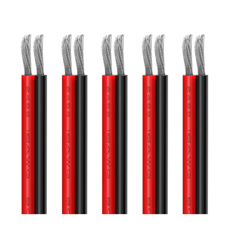 beteno 2-poliges UL2468 Verlängerungskabel für 12 V 24 V LED-Streifen, 20 m Länge, 18–30 AWG - Bild 4