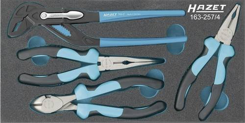 Hazet Werkstatt Zangen-Set 163-257/4, 4-teilig, blau - Bild 1