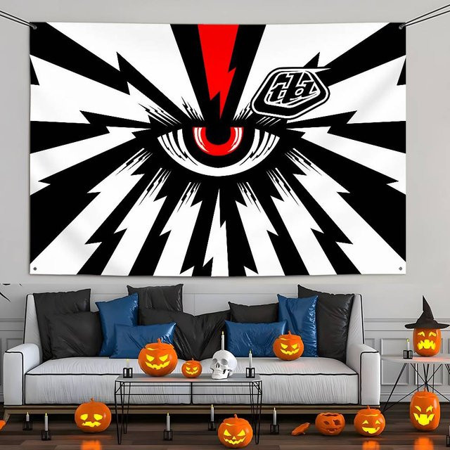 Troy Lee Designs T-Troy L-LeeS Flagge als dekorativer Wandbehang und Wandteppich für den Außenbereich - Bild 1