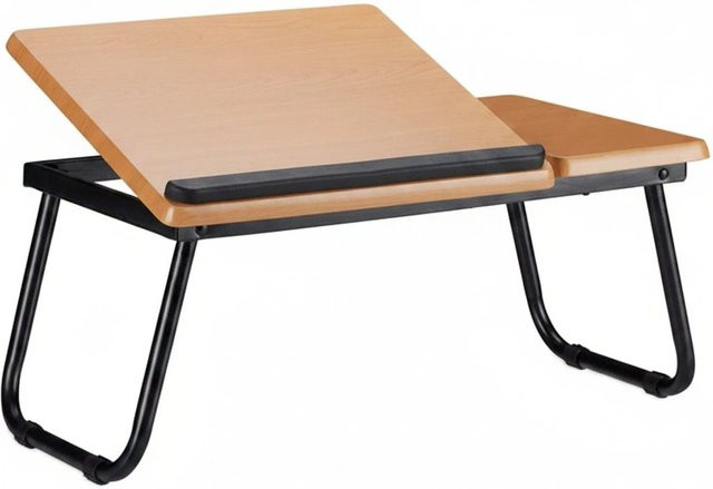 Relaxdays Laptoptisch aus MDF und Metall, klappbar, höhenverstellbar und neigbar, B/T/H: 56,3 x 31,6 x 23,5 cm - Bild 1