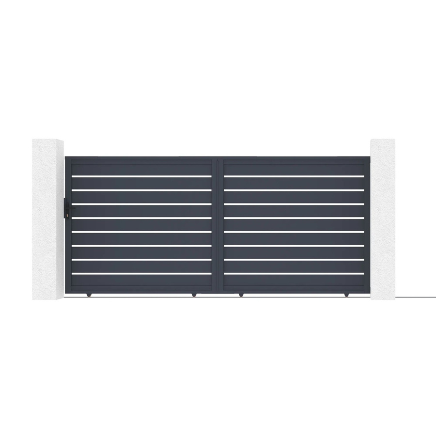 Casanoov Elektrisches Schiebetor Vogel mit Schiebetorantrieb Ranger C300 aus Aluminium in Anthrazit, B: 400 cm, H: 180 cm - Bild 2