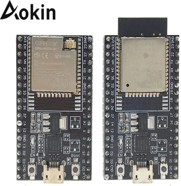 AOKIN ESP32 DevKitC Core Board Entwicklungsboard mit ESP32-WROOM-32D und ESP32-WROOM-32U, Wi-Fi und Bluetooth, Schwarz - Bild 1