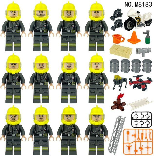 LEGO Feuerwehr-Pionier Minifiguren, Einzelfigur, Bunt / Mehrfarbig - Bild 1