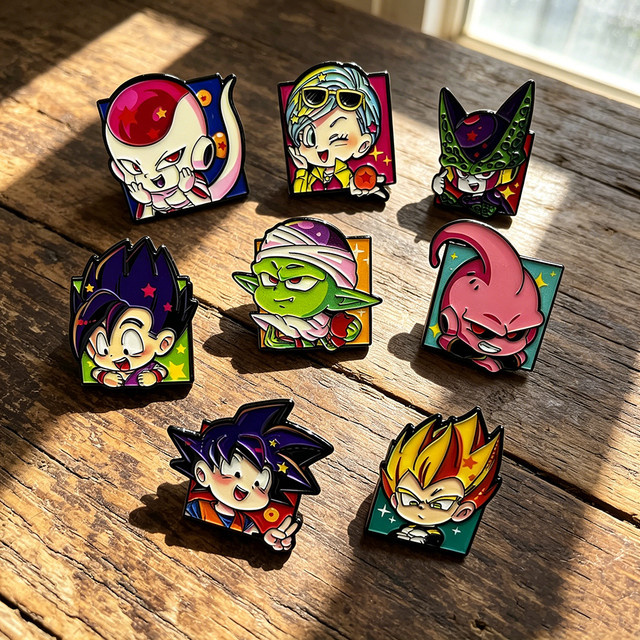 Bandai 8-teiliges Set Emaille-Pins, Unisex - Bild 1