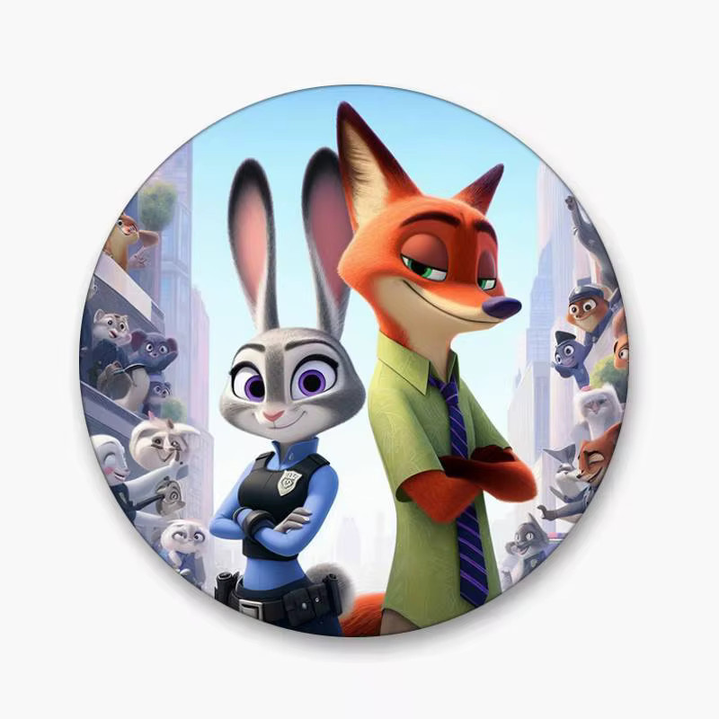 Brosche Zootopia 2, Emaille-Pin, rund - Bild 6