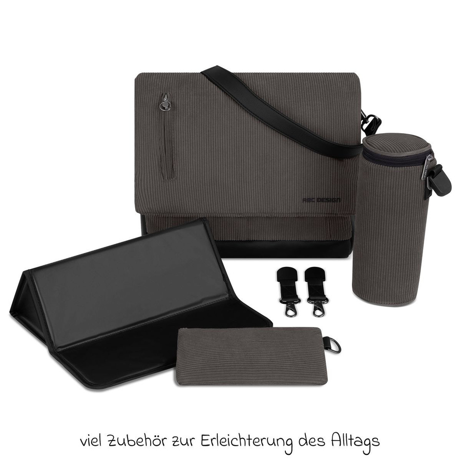 ABC Design Wickeltasche Urban inklusive Wickelunterlage und Zubehör in Almond - Bild 5