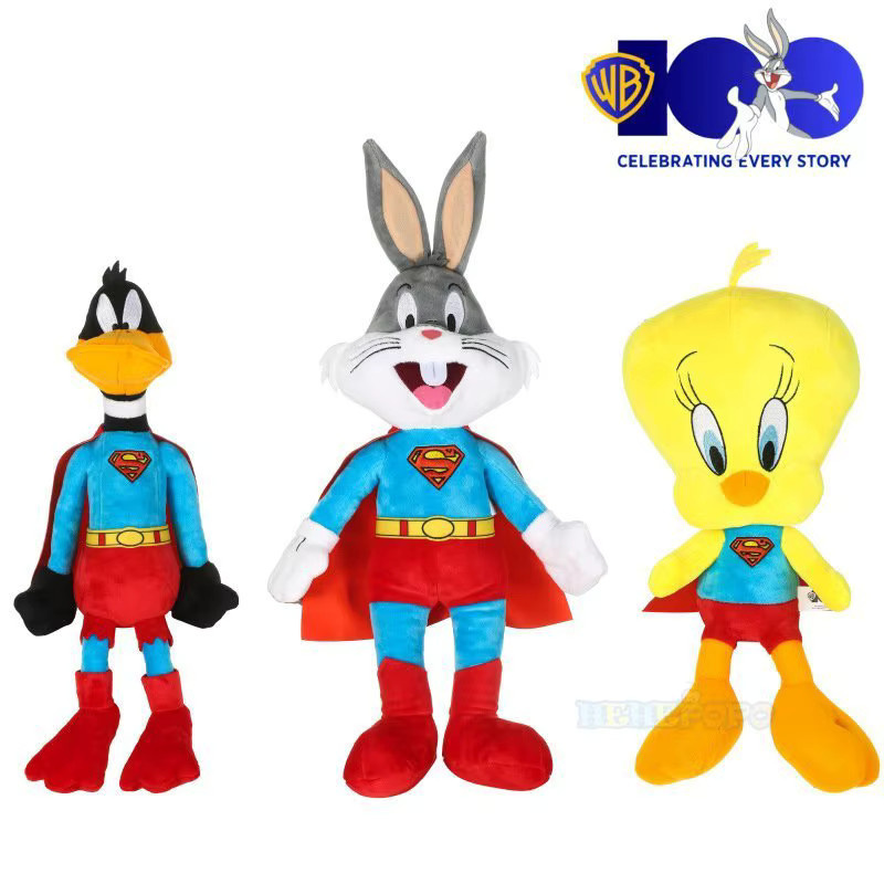 Warner Looney Tunes Bugs-Bunny Plüschtier, Superman Cosplay - Bild 2