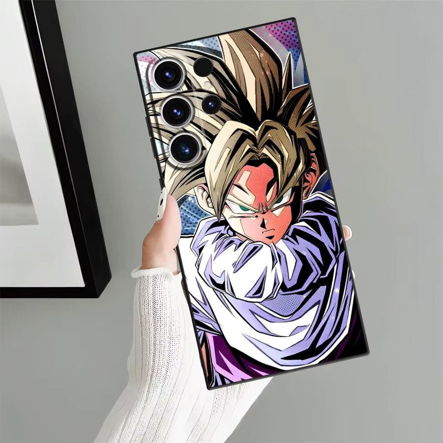 Schwarze weiche Handyhülle mit Dragon Ball Son Goku Design für Samsung Galaxy S24 Plus, S23 Ultra, S21 FE, S20 und S25 Edge - Bild 5