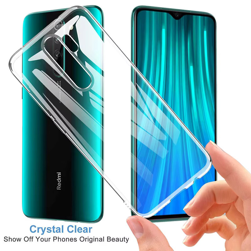 Stoßfeste Handyhülle für Xiaomi Redmi Note 8 Pro 9 10 11 Pro mit transparenter Rückseite - Bild 2
