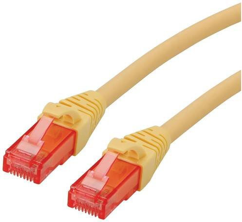 Roline RJ45 Patchkabel CAT 6 U/UTP Ethernet LAN Gelb, Länge: 1,50 m - Bild 1