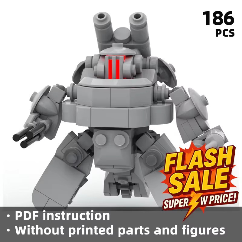 Falowt! Sci-Fi Combat Mecha-Bausteine – Gepanzerte Roboter mit Waffen als DIY-Spielzeug für Science-Fiction-Enthusiasten - Bild 2