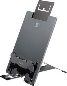 Bakker Elkhuizen Ergo-Q Hybrid Pro Laptop Ständer für Laptops und Tablets bis 16 Zoll, ergonomisch, Aluminium, dunkelgrau-matt, B: 19,9 cm, T: 28,4 cm, H: 1,35 cm - Bild 1