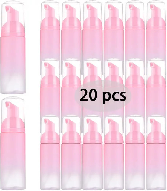 OEMG Schaum Pumpe Flasche für Wimpernreinigung, 60 ml, Rosa - Bild 1