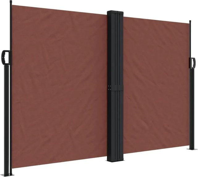 ausziehbare Seitenmarkise furnicato in Braun aus Polyester und Stahl, Höhe: 160 cm, Breite: 600 cm - Bild 1