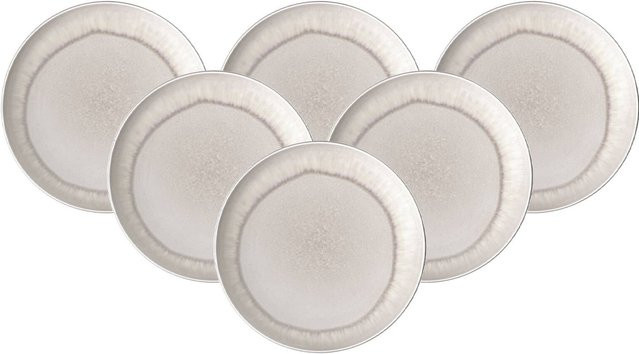 Villeroy & Boch like. Dessertteller Perlemor Sand Beige, 6er Set, Durchmesser: 23,8 cm - Bild 1
