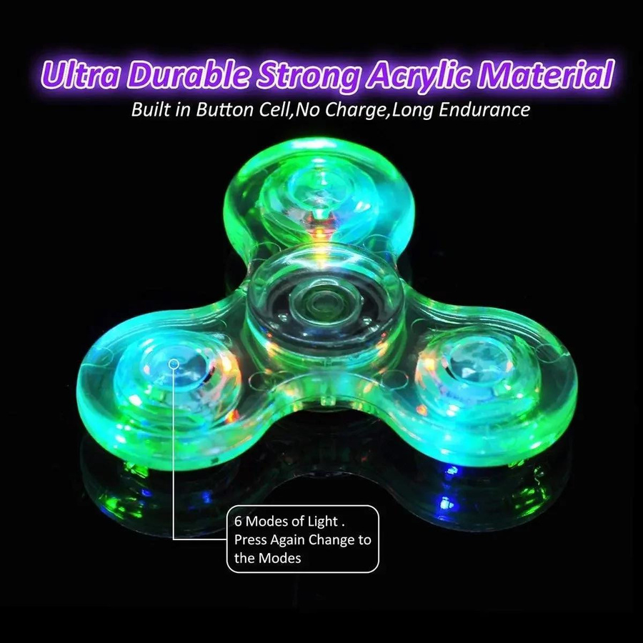 Yiran bag Leuchtende LED-Leuchte Fidget Spinner Handkreisel - Bild 2
