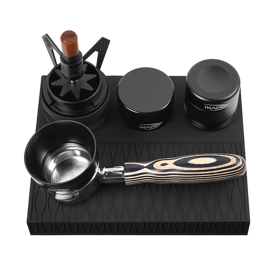 IKAPE Espresso-Manipulationsmatte aus Silikon in Schwarz für deine Tamp-Station - Bild 5