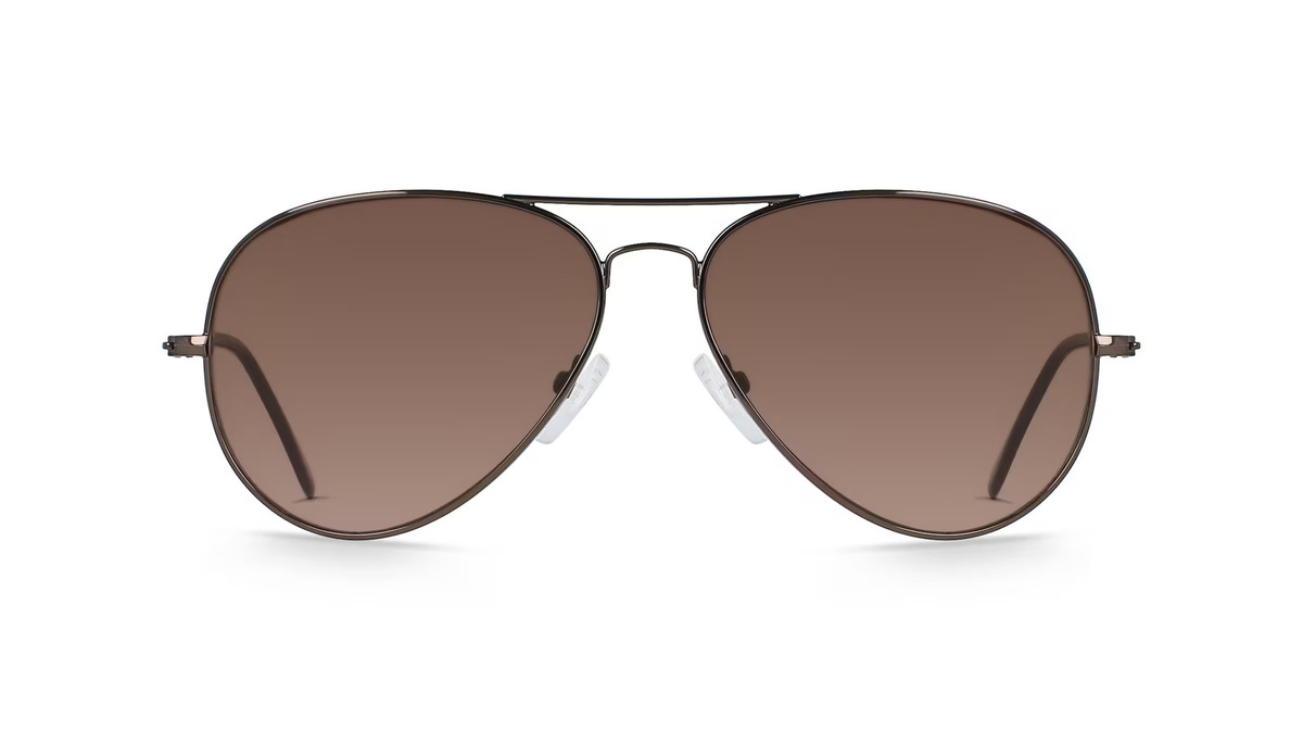 Fielmann BD 277 SUN CL Sonnenbrille Pilot, Vollrand, Edelstahl, Unisex, grau - Bild 1