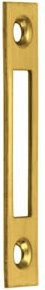 JuNie Möbelschloss-Schließblech 2556 aus Stahl in Gold, Breite: 1,2 cm, Höhe: 6 cm - Bild 1