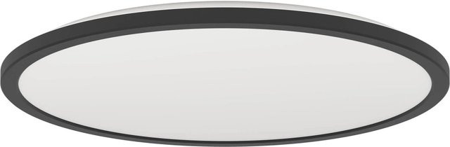 Eglo LED-Deckenleuchte Connect-Z Rovito-Z Schwarz, dimmbar mit RGBW und Fernbedienung, Durchmesser: 50 cm, Höhe: 3,2 cm - Bild 1