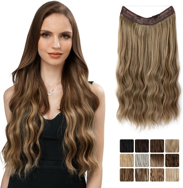 Sarla Haarteil, synthetische Welle, Ombre, blonde Haarteile für Damen - Bild 1