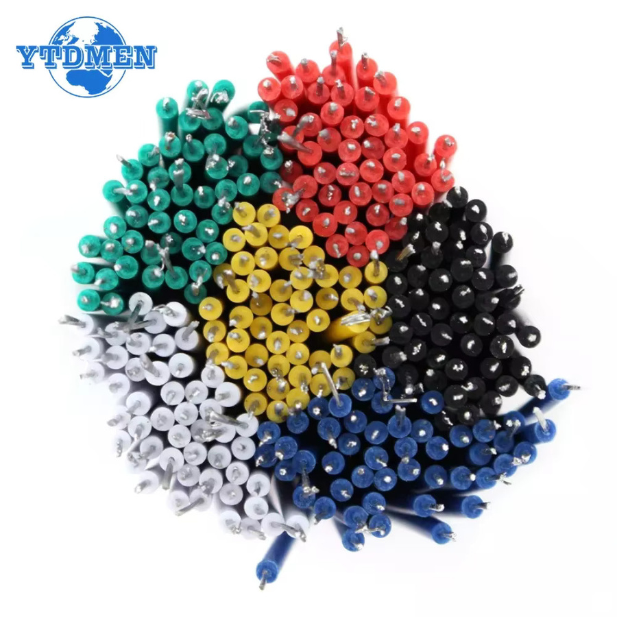 YTDMEN Zinnleiterdraht 24AWG verzinntes Steckbrett PCB-Lötkabel 8 cm in Schwarz und Multicolour - Bild 4