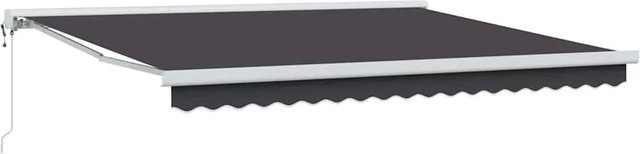 vidaXL Einziehbare Markise Anthrazit B: 400 cm, T: 300 cm aus Polyester und Metall - Bild 1